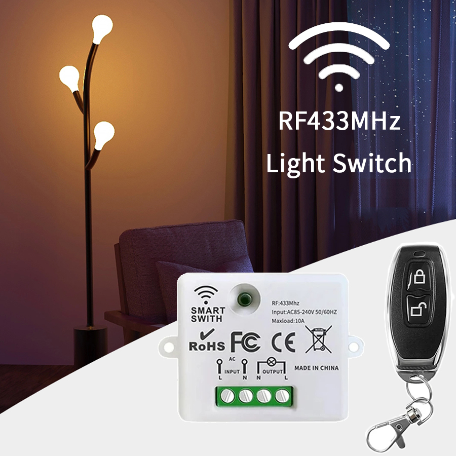 Smart Home Button - RF 433MHz Kablosuz Uzaktan Kumanda Anahtarı