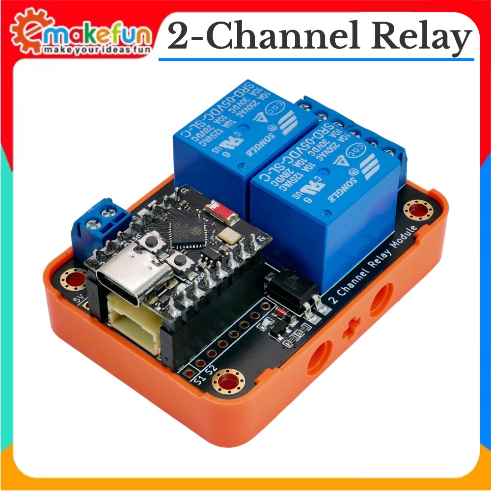 Smart Home Micro Bit - 2CH Röle Modülü Giriş 5V Aktif