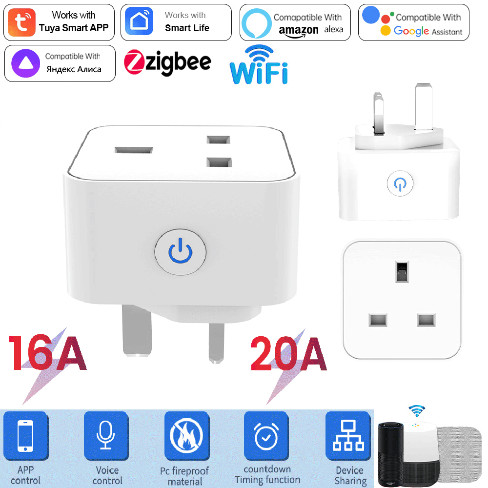 Smart Home Proxmox - Tuya Akıllı Priz 16A/20A WiFi veya