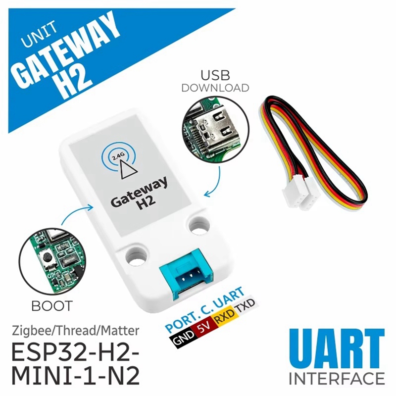 Smart Home Zigbee Gateway - Ünite Ağ Geçidi H2 ESP32-H2 Thread/Zigbee