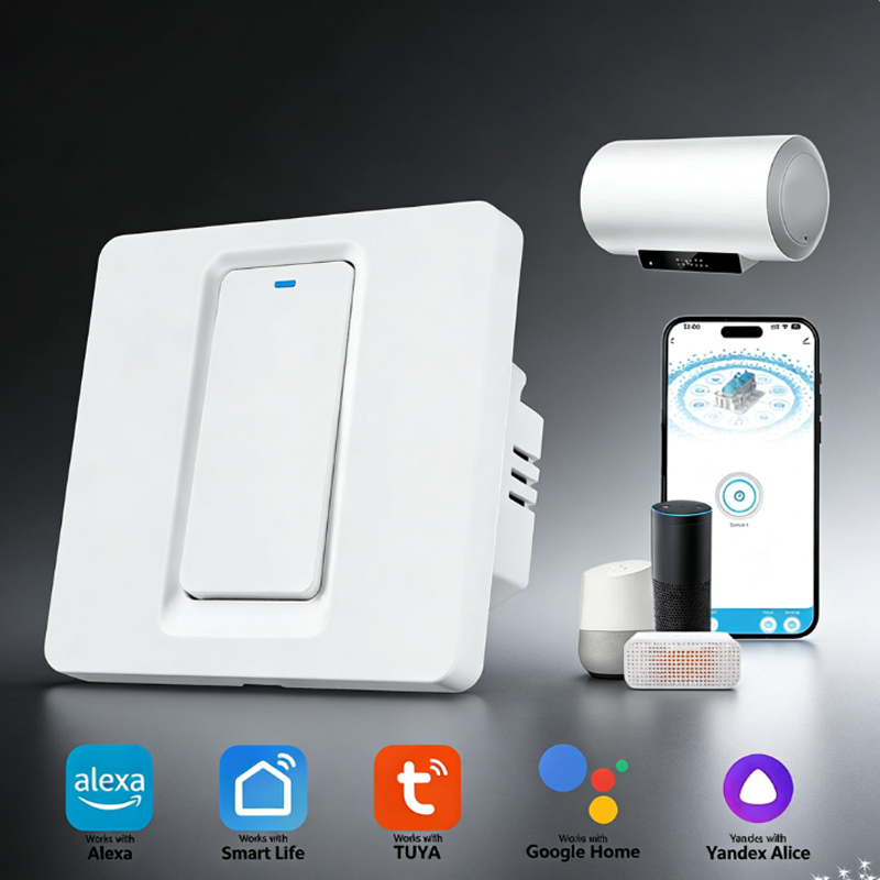 Smart Home Green - Akıllı Su Isıtıcı Anahtarı/WiFi ve Bluetooth