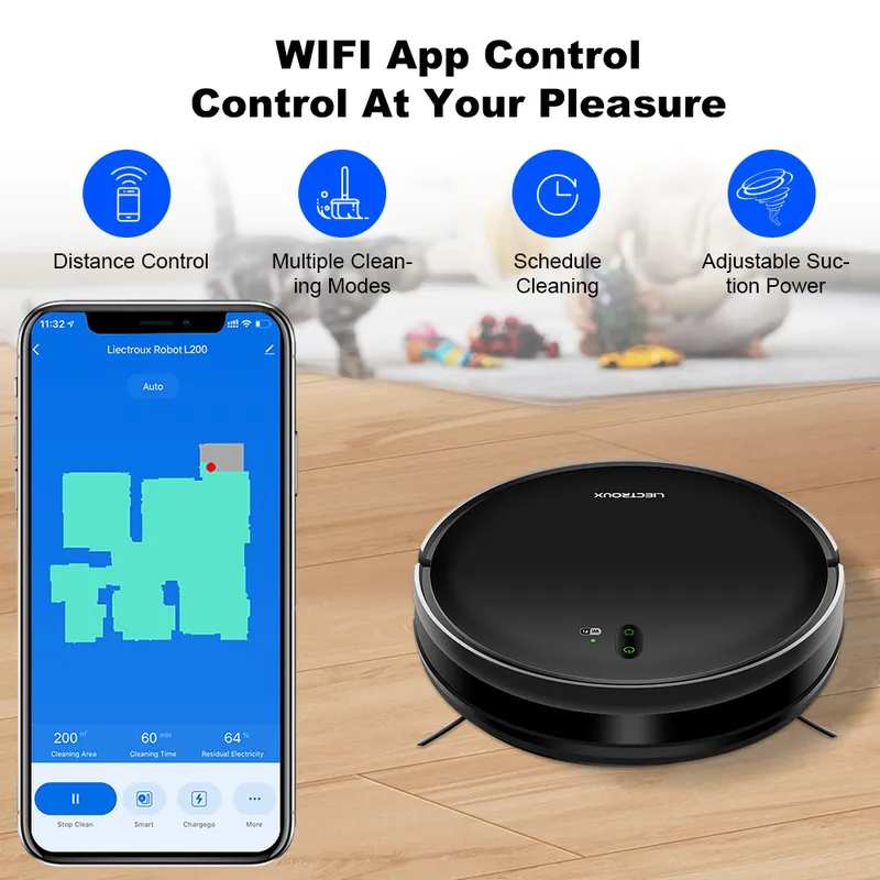 Smart Home App - LIECTROUX L200 Robot Süpürge Akıllı Uygulama