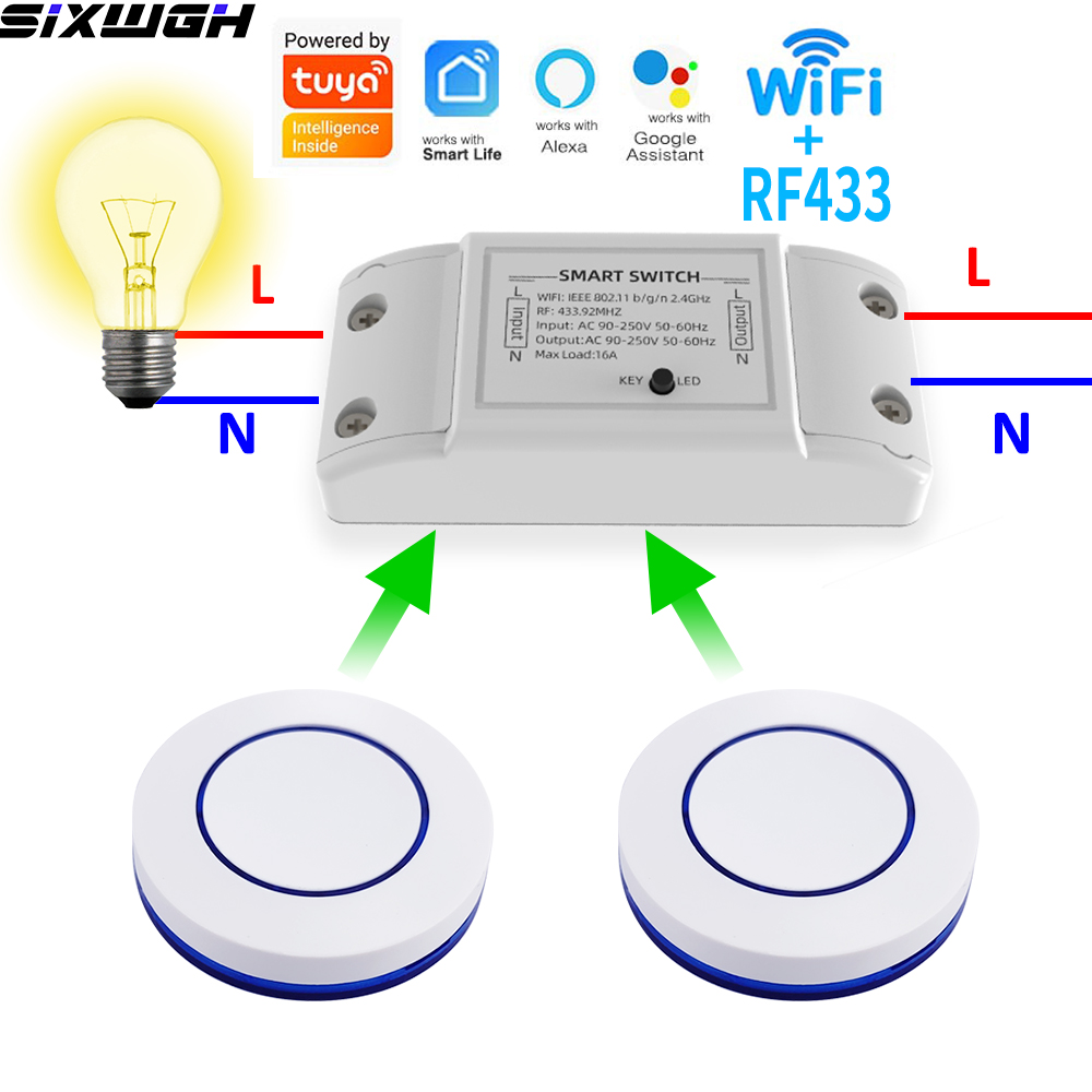 Smart Home Proxmox - 16A WiFi Tuya Akıllı Anahtar Kablosuz
