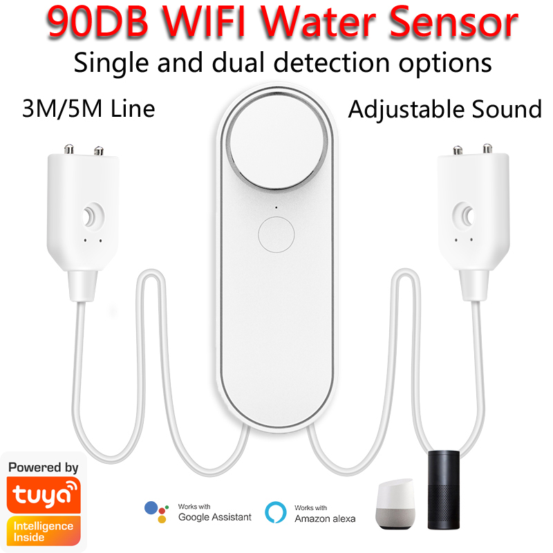 Smart Home Green - 3M/5M WiFi Su Kaçak Dedektörü 90DB