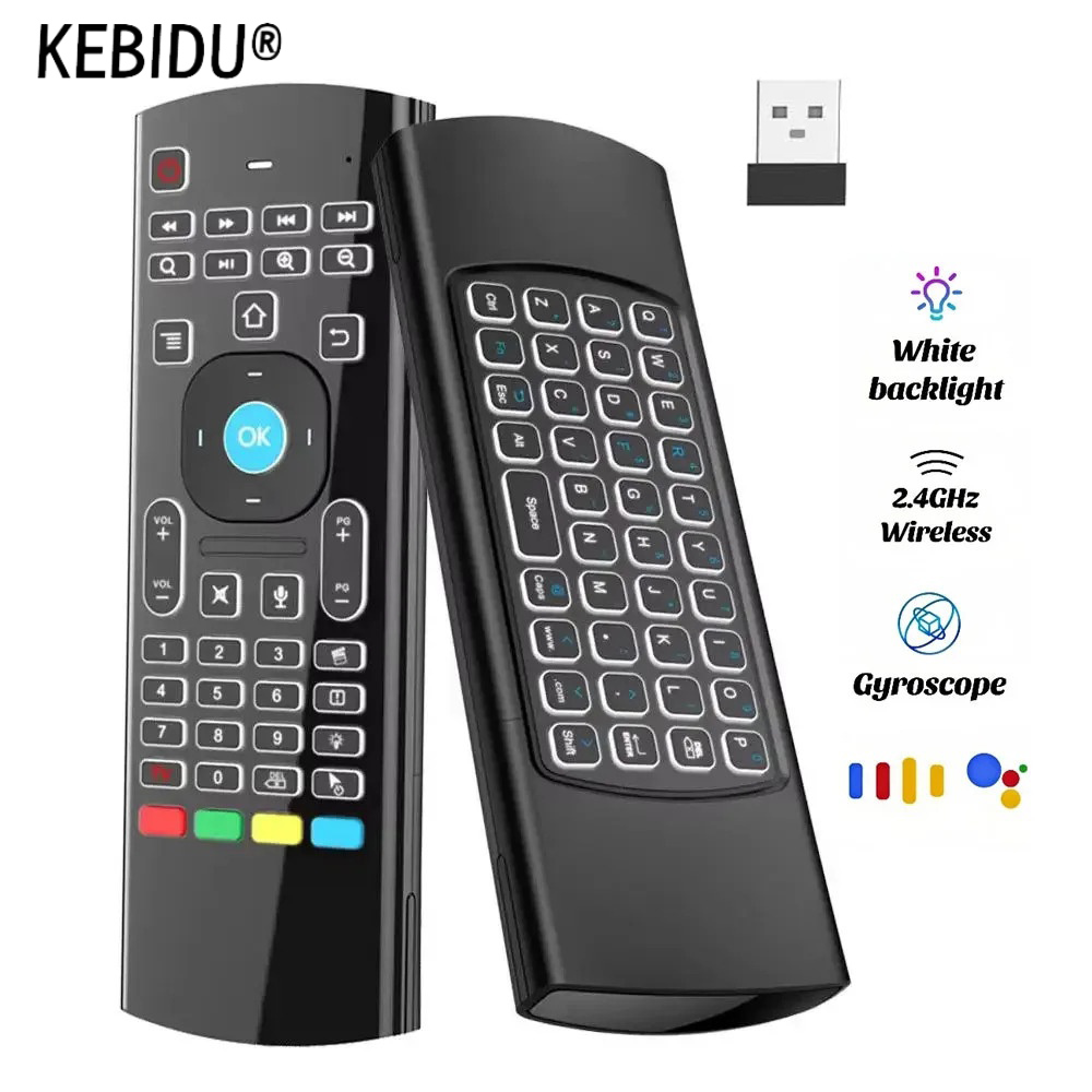 Smart Home Keyboard - 2.4GHz MX3 Air Mouse Kablosuz Mini