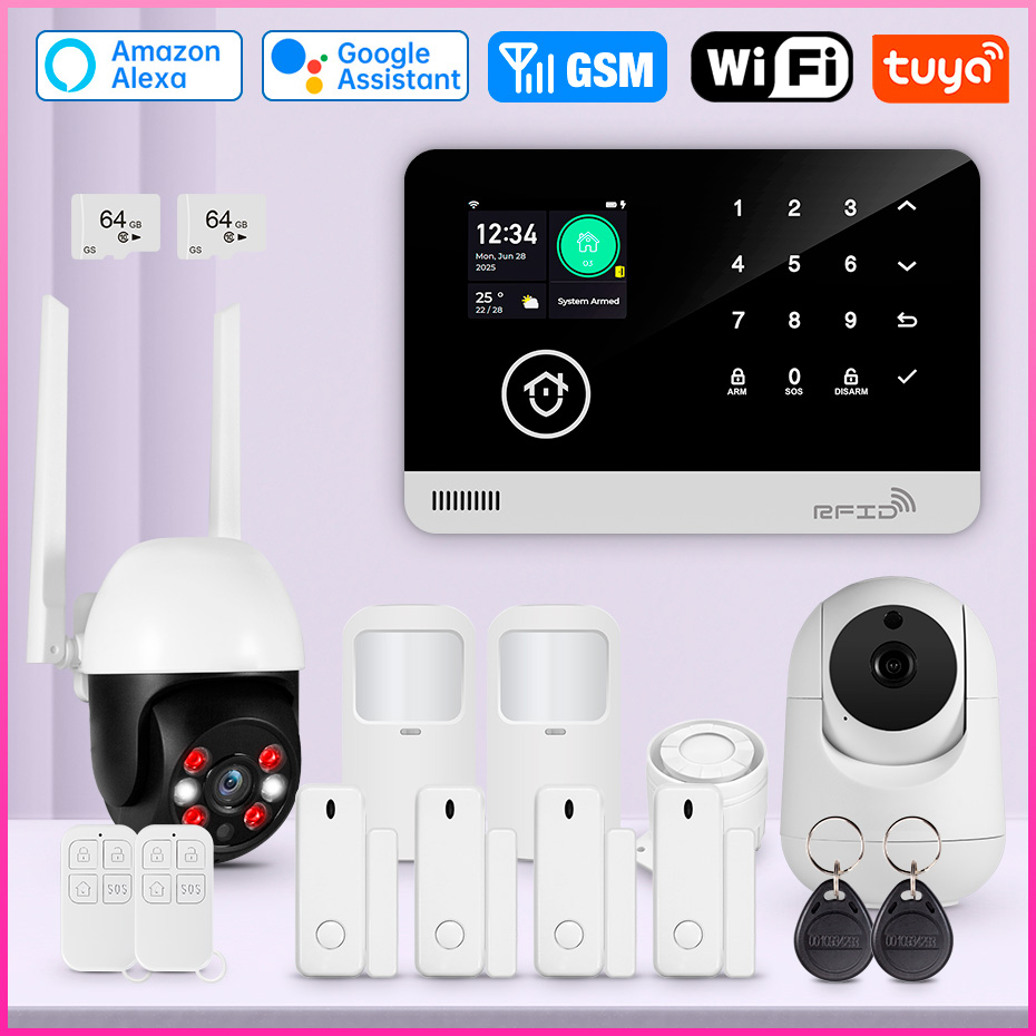 Ev için Alarm Sistemi Tuya WIF - Smart Home Keyboard incelemesi ve fiyatı