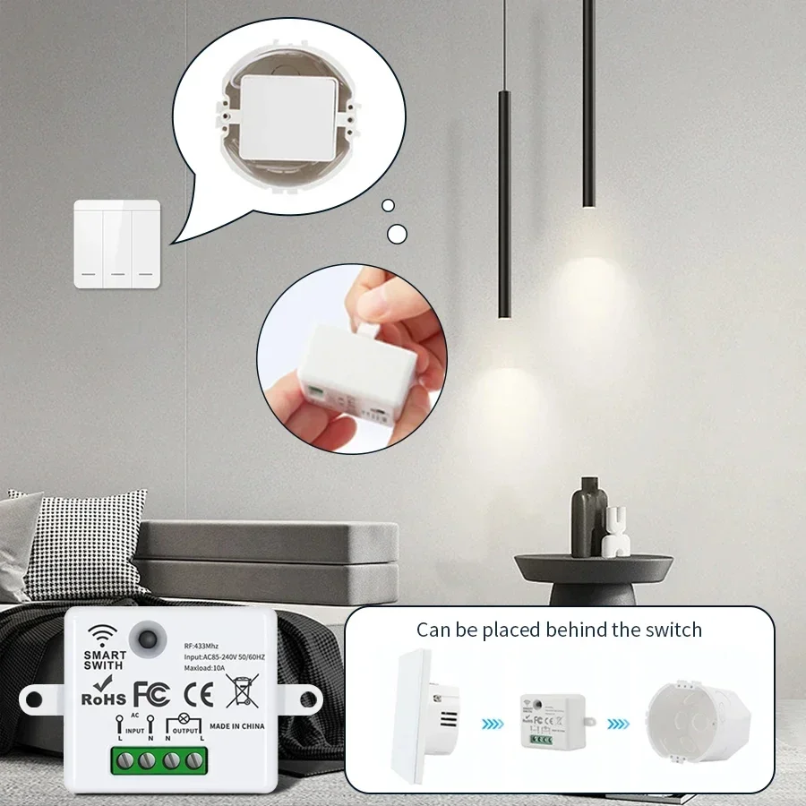 RF 433MHz Kablosuz Uzaktan Kum - Smart Home Button incelemesi ve fiyatı