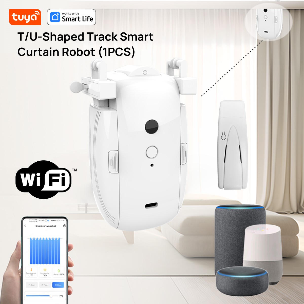 Tuya Akıllı WiFi Perde Robotu  - Smart Home Proxmox incelemesi ve fiyatı