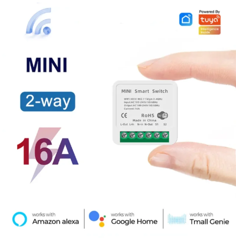 Tuya Mini 16A WiFi anahtarı ak - Smart Home Proxmox incelemesi ve fiyatı