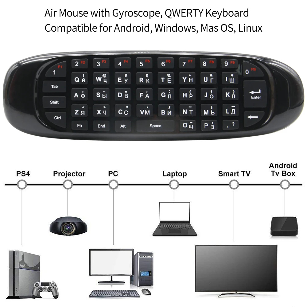 C120 Fly Air Fare Kablosuz Kla - Smart Home Keyboard incelemesi ve fiyatı