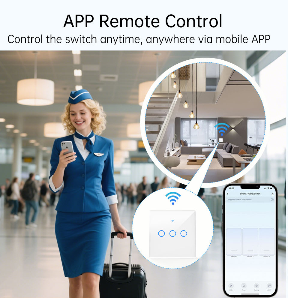 WiFi RF 433mhz Dokunmatik Duva - Smart Home Switch incelemesi ve fiyatı