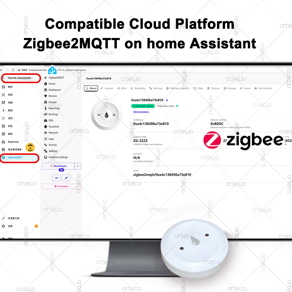 Tuya Akıllı Zigbee Su Sensörü  - Smart Home Zigbee Gateway incelemesi ve fiyatı