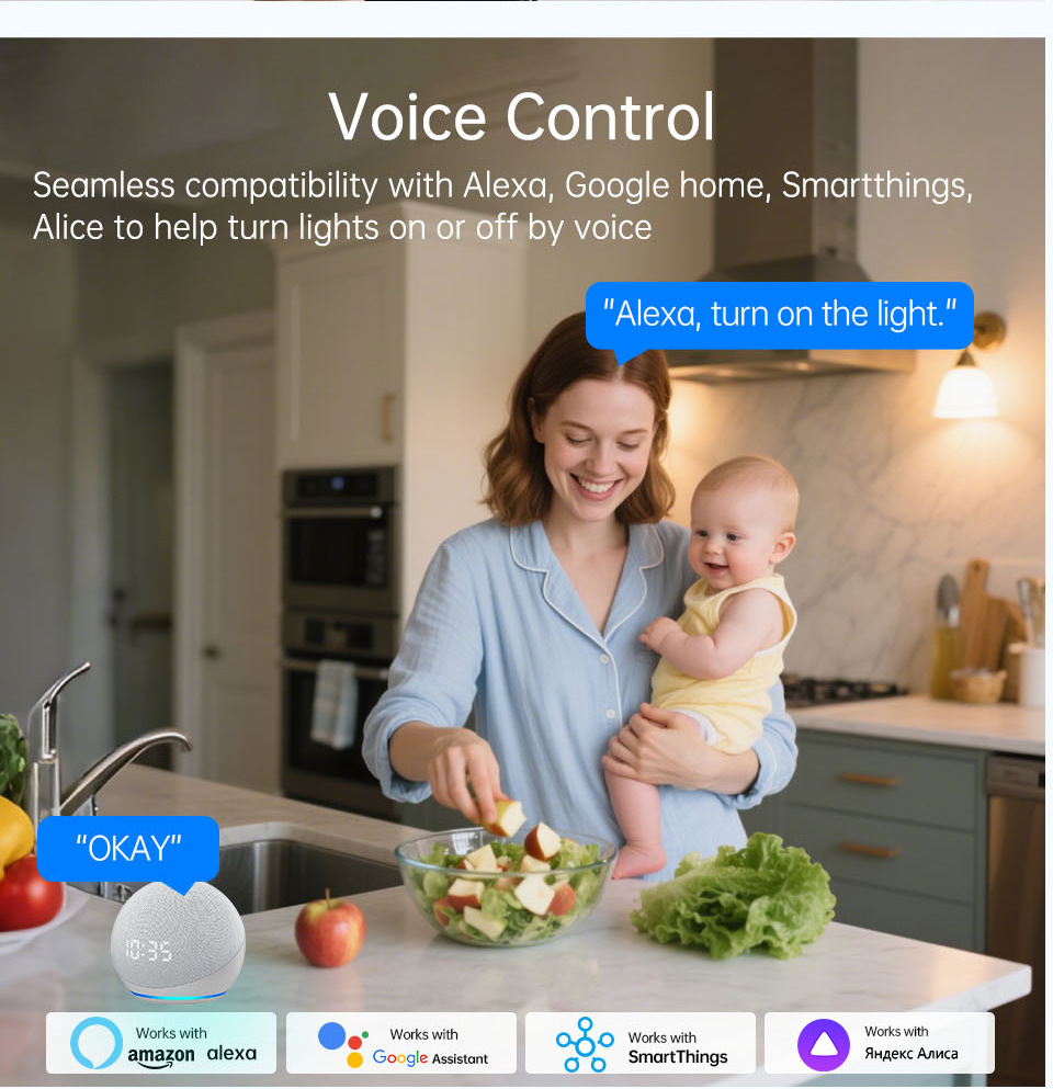 1 2 3 4 Gang WiFi RF 433mhz Do - Smart Home Switch incelemesi ve fiyatı
