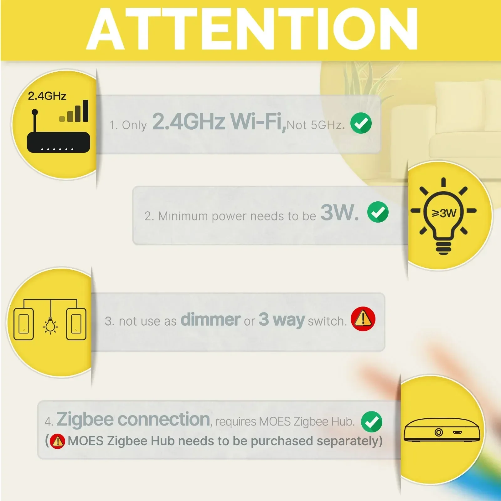 MOES Tuya ZigBee ABD Akıllı Iş - Smart Home Button incelemesi ve fiyatı